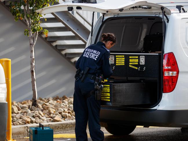 Police at the scene on Wednesday. Picture: NCA NewsWire / Nikki Short