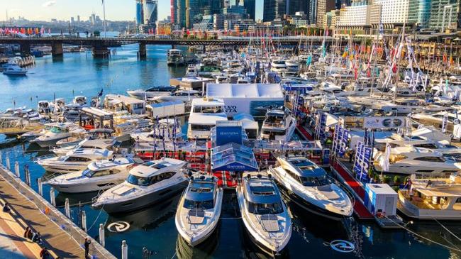 The Riviera display at the Sydney International Boat Show.