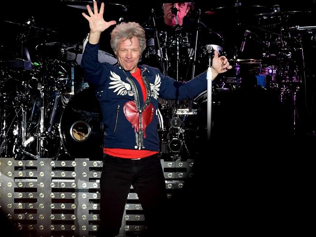 Bon Jovi perform at ANZ Stadium in Sydney. Picture: Daily Telegraph