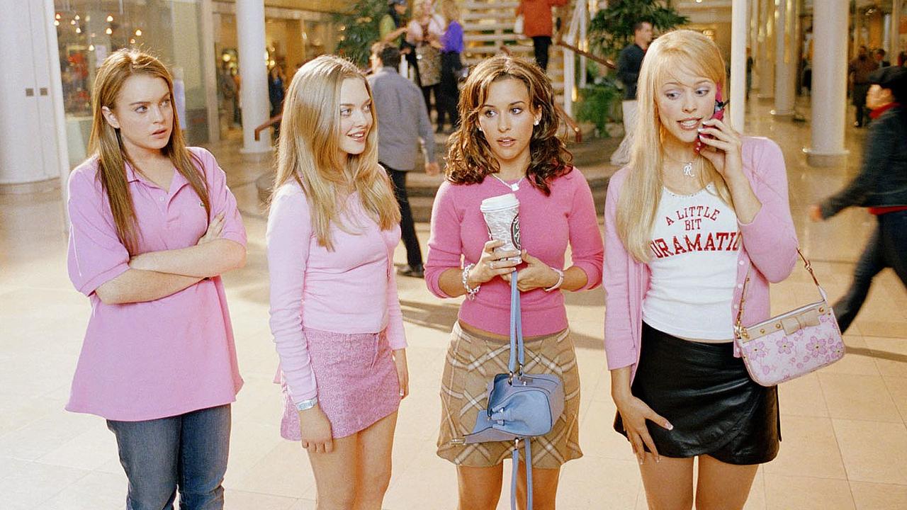 Regina George (far right) in Mean Girls was the Y2K fashion Queen. Picture: Supplied