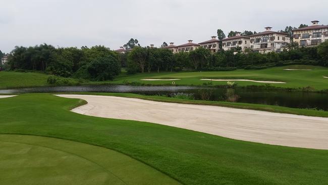 Carts and caddies are compulsory at Mission Hills golf course.