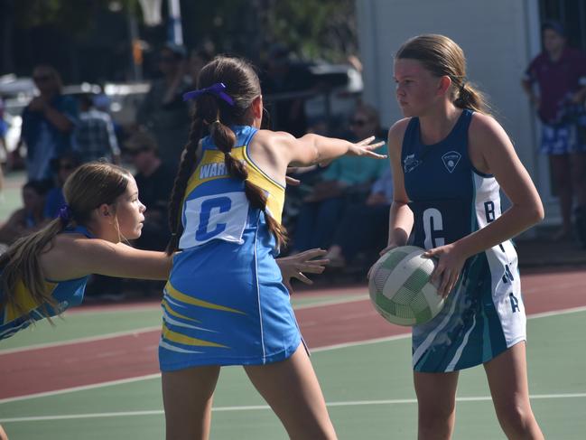 Action from Rockhampton Netball's annual Sullivan's Carnival at Jardine Park, Rockhampton, on May 24, 2025.