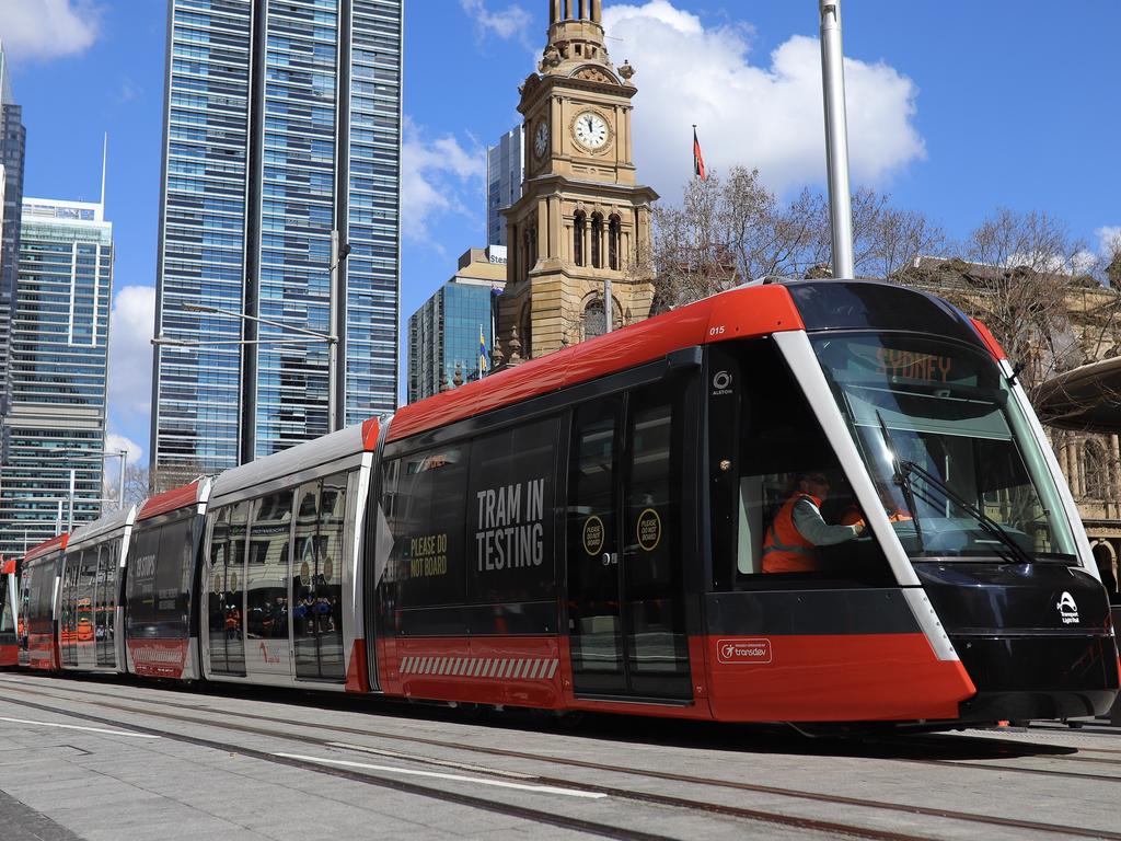 Sydney light rail day testing complete from Randwick to Circular Quay ...