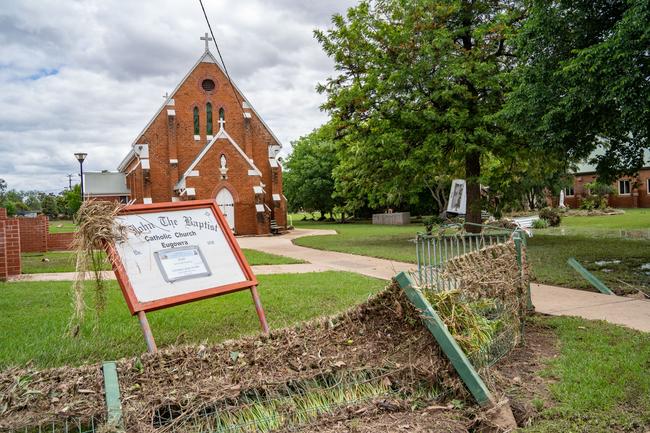 Huge storms late Sunday caused a massive flash flood in the middle of the night in Eugowra, with houses washed off their foundations, and cars and other items strewn though the town. Picture: Chris Watson/Farmpix Photography