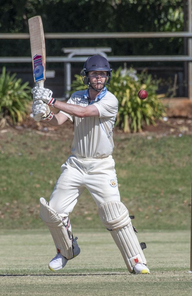 Luke Neale bats for Wests. Met-Easts vs Wests A Grade 2 day cricket. Saturday, February 18, 2023. Picture: Nev Madsen.