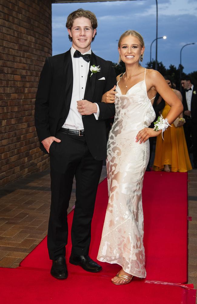 Richard Dean and Georgia Wheatley at Toowoomba Grammar School formal at Rumours International, Wednesday, November 15, 2023. Picture: Kevin Farmer