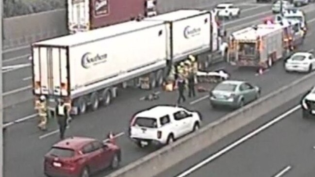 Significant delays building on the M80 Ring Road in both directions, following two separate collisions near the Calder Freeway.