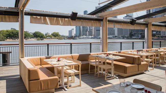 Yoko Dining at Howard Smith Wharves looks over the Brisbane River.