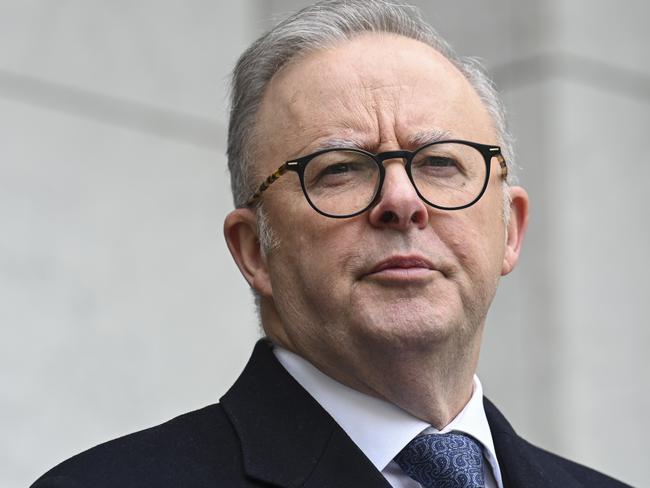 CANBERRA, Australia - NewsWire Photos - August 16, 2024: New Zealand Prime Minister Luxon and Prime Minister Anthony Albanese hold a press conference at Parliament House in Canberra. Picture: NewsWire / Martin Ollman