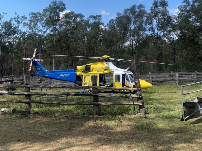 LifeFlight airlifted an elderly woman after she fell from her horse in the Somerset region in September 2024.