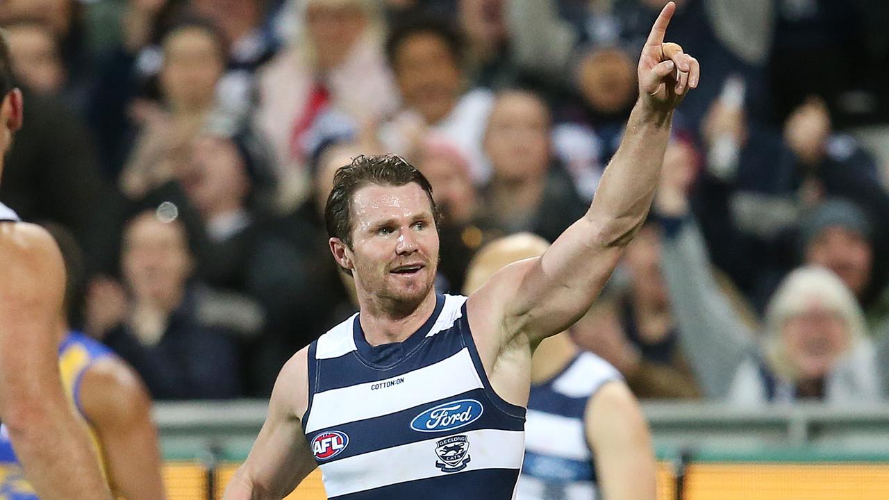 AFL Geelong: Patrick Dangerfield played forward v North Mebourne ...