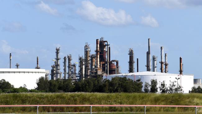 Ampol’s Lytton refinery in Brisbane. Picture: AAP