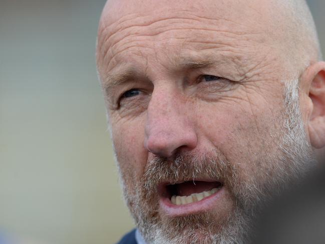 Mornington football coach Simon Goosey. Picture: Chris Eastman