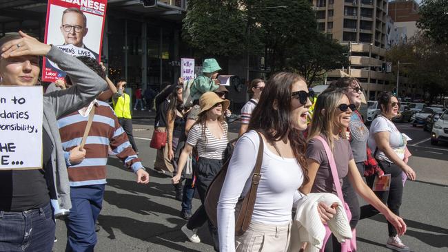 Protesters are demanding governments to take hard line action. NewsWire / Simon Bullard.
