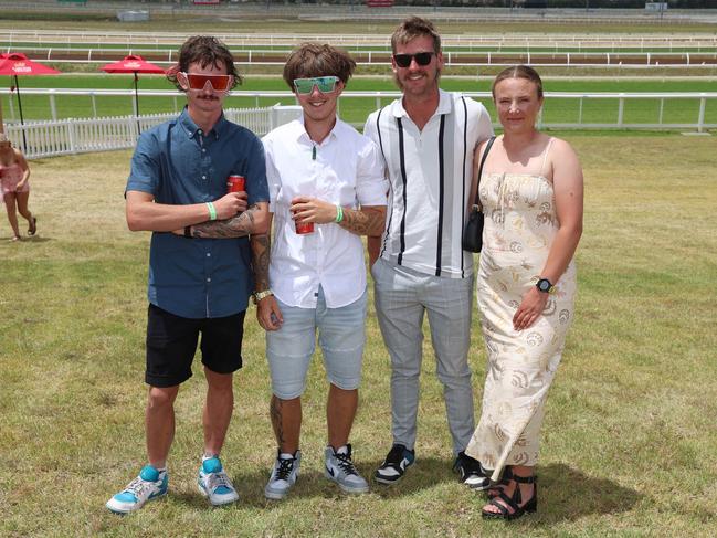 Zeke, Scott, Matt and Amy at the Pakenham Cup. Picture: Brendan Beckett