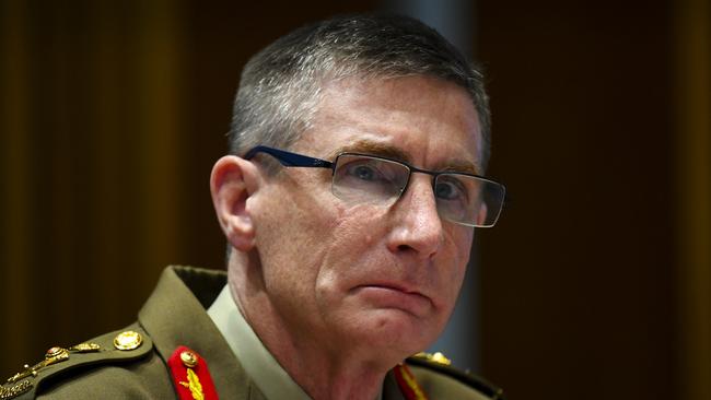 Chief of the Australian Defence Force General Angus Campbell said the fall of the Afghan government had been accelerated by “some interesting force deployment choices”. Picture: AAP