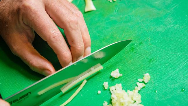 Celery is the trickiest to get perfect - peeling the stalk first will get rid of any stringiness.