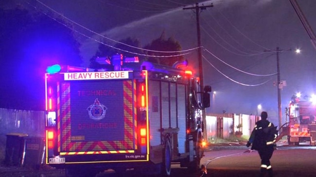 Multiple fire crews responded to the Truganina house fire. Picture: Generic