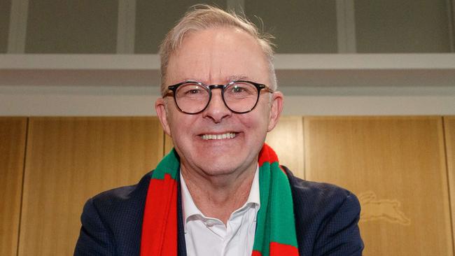 WEEKEND TELEGRAPH JULY 1, 2023Australian Prime Minister Anthony Albanese along with Premier Chris Minns were at the opening of the Rabbitohs Heffron Community & High Performance Centre today.Picture: David Swift