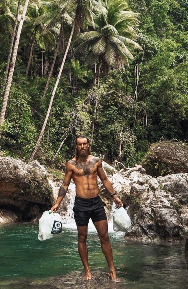 Jackson Groves, from Adelaide, is an Instagram influencer and adventurer who documents his travels to exotic places where he picks up litter @jackson.groves 423k followers. Picture: Instagram