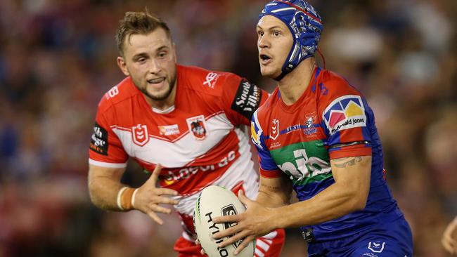 Kalyn Ponga starred on his return to fullback for the Knights. Picture: Getty Images