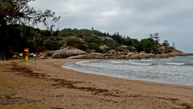 A man has died after a suspected drowning at Alma Bay Beach on Magnetic Island