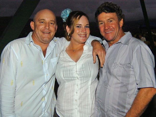 Mark Morgan, Erin Jusseaume and Chris Johnstone at Ladies Day Cluden Racecourse Townsville