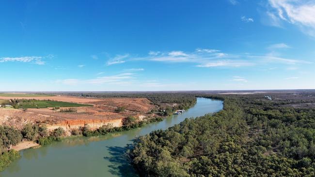 The Murray River at the border of South Australia and Victoria. Picture: Simon Cross