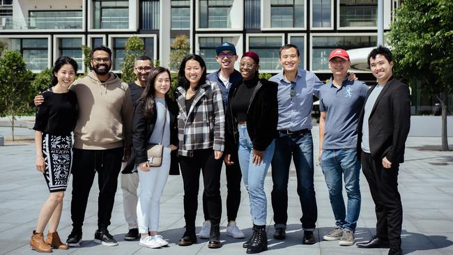 A Professional Development Forum meeting in 2020. From left to right: Aivee Chuan, Tharinda Perera, Washington Shoji, Ella Nguyen, Lola Chang, Patrick Wong, Rider Antwi, Jeffery Wang, Franky Gunawan and Anthony Leyba. Picture: Ilhan Issak