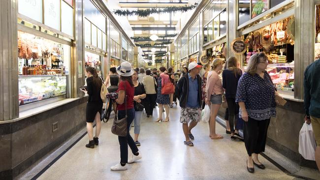 Hit up Queen Victoria Market for your freshest Christmas prawns and cheese platters. Picture: Sarah Matray