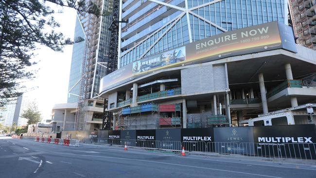 The Jewel day spa plumbing had already been laid into a concrete slab but it is now moving — a source said: “Now that has to be deleted and reconfigured. It’s an 800 millimetre slab so who knows how long that is going to take.”. Picture Mike Batterham