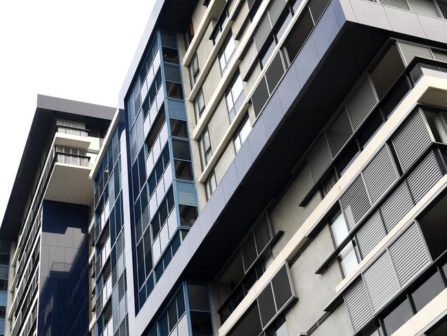 New apartment building are seen in Sydney on Wednesday, April 26, 2017. (AAP Image/Paul Miller) NO ARCHIVING