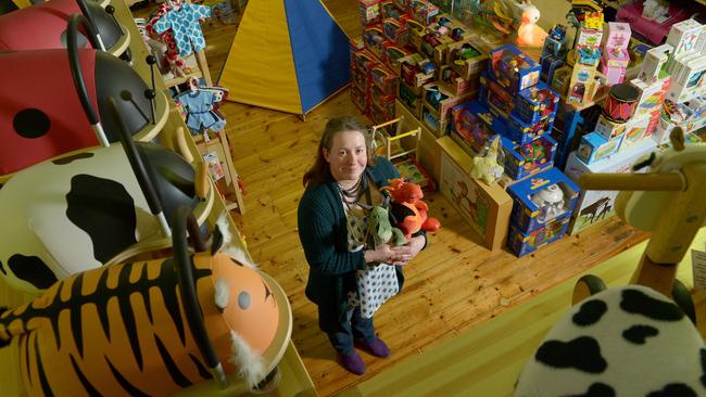 Andrea De Gioia when she opened Lighthouse Toy Shop in 2014.