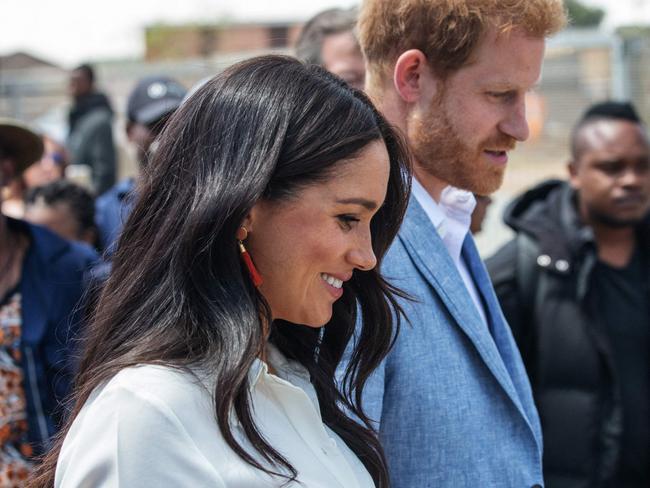 Meghan Markle and Prince Harry in a ‘popularity contest’ with William and Kate. Picture: AFP