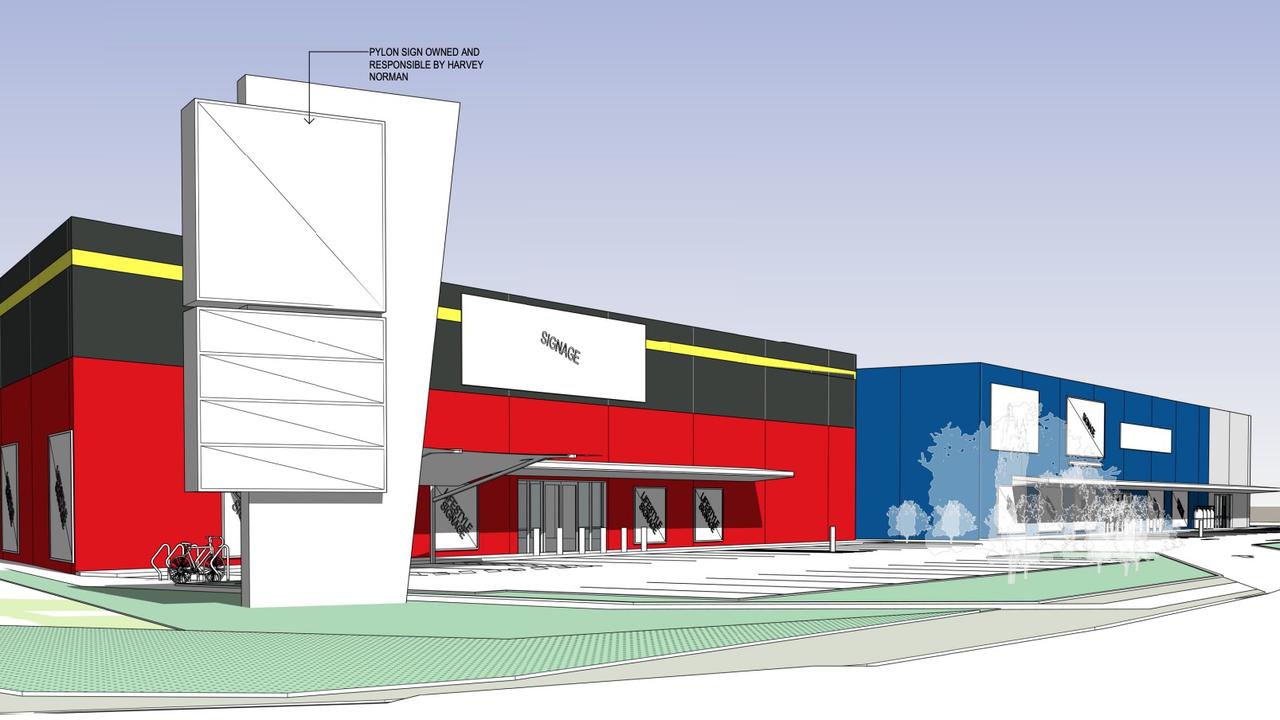 The stretch along Shute Harbour Rd in Cannonvale will be busy as council approves development plans for a new commercial showroom which will include a BCF and Supercheap Auto store at the corner of Galbraith Rd. Picture: Documents submitted to Whitsunday Regional Council