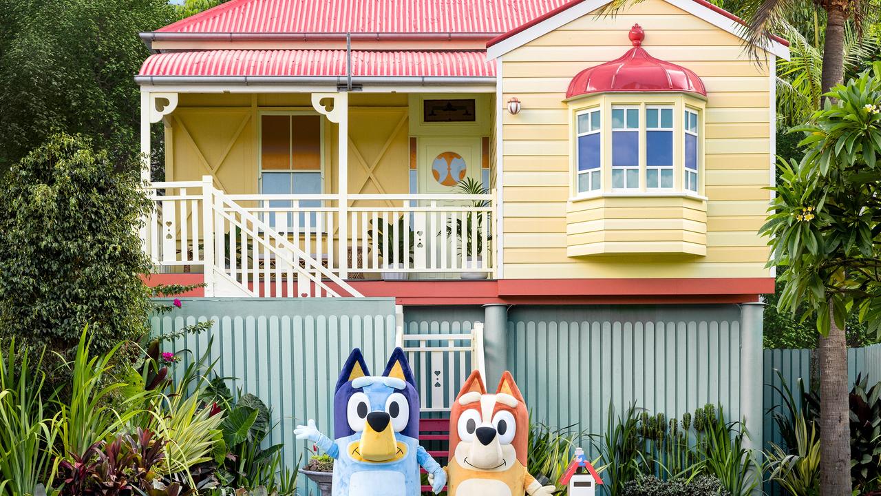 The ‘Bluey House’ was recreated at 44 Charlotte St, Paddington, this year.