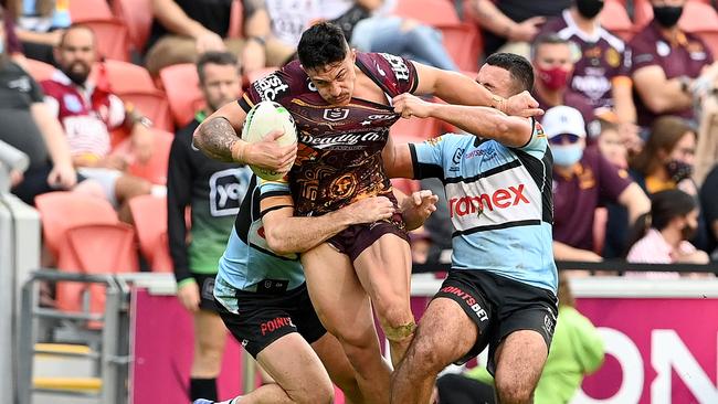 Kotoni Staggs gave the Broncos belief. Picture: Bradley Kanaris/Getty Images