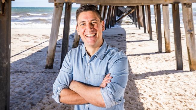 Will Goodings at Grange Jetty. Picture: Tom Huntley