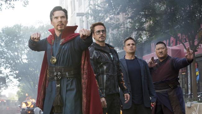 Doctor Strange and Tony Stark meet for the first time in Infinity War, and it doesn’t go well. Picture: Marvel Studios