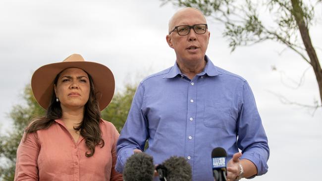 CLP members of the party’s Litchfield branch have called out Lia Finocchiaro’s lack of public support for Opposition Leader Peter Dutton and Senator Jacinta Price. Picture: Liam Mendes / The Australian