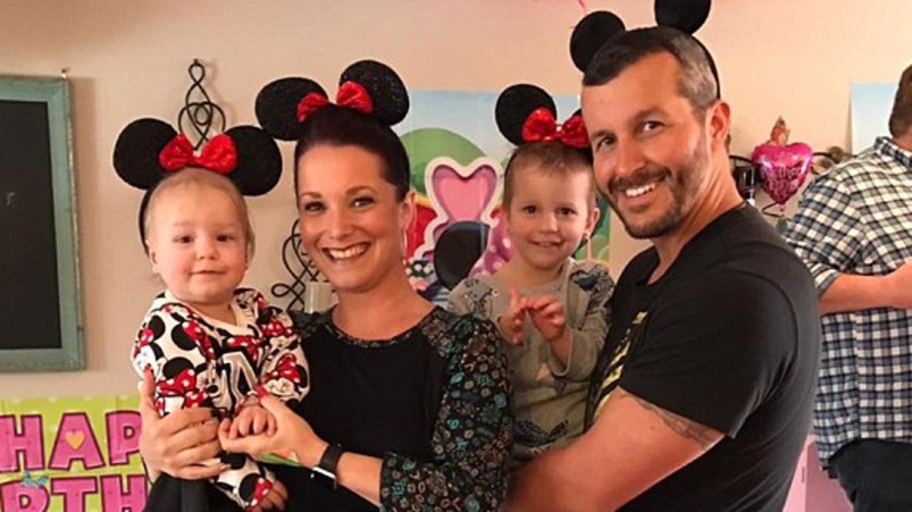 Bella, Shanann, Celeste and Chris Watts seemed like the perfect family. Picture: Supplied.