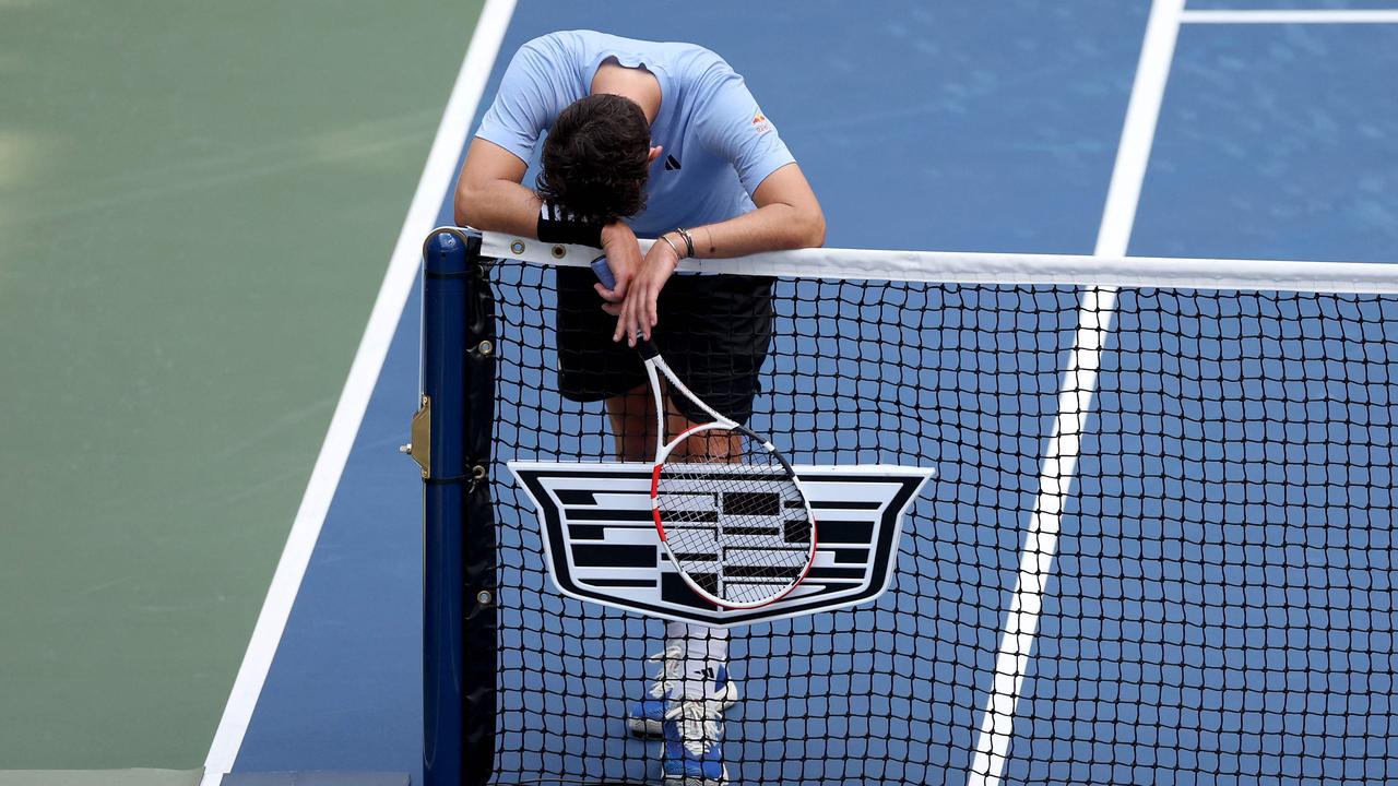 Thiem had certainly seen better days. (Photo by Mike Stobe / GETTY IMAGES NORTH AMERICA / Getty Images via AFP)