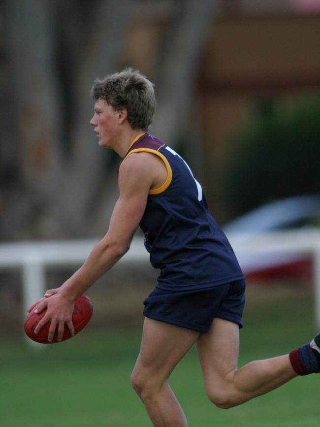 Port Adelaide’s Brad Ebert playing for St Michael’s in 2005. Picture: Stephen Laffer.