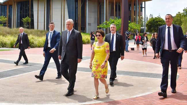 Prince Andrew visiting Bond University today. Picture: supplied