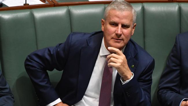 Minister for Veterans' Affairs Michael McCormack looms as a possible replacement for Barnaby Joyce as Nationals leader. Picture: AAP