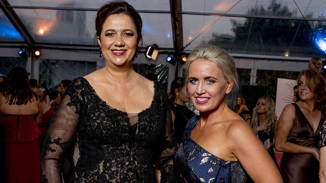 Queensland Premier Annastacia Palaszczuk and MP Kate Jones at the 61st TV Week Logie Awards in 2019 - the last before the pandemic - at The Star Gold Coast. Picture: Jerad Williams