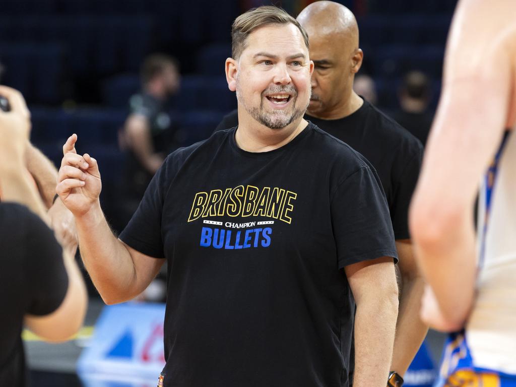 Brisbane Bullets coach Justin Schueller. Picture: Richard Walker