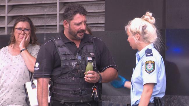 Police comfort witnesses at the scene. Picture: OnScene Bondi.