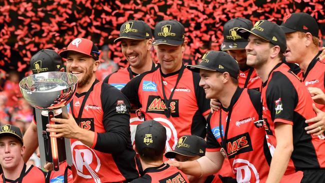 How the other half live... The Stars’ cross-town rivals the Renegades celebrate. Picture: Getty