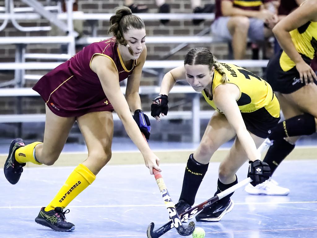 Jess Moffat in action for Queensland.